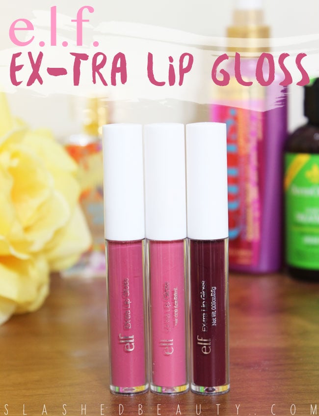 elfextralipgloss | Slashed Beauty Review & Swatches: e.l.f. EX-tra Lip Glosses | Slashed Beauty
