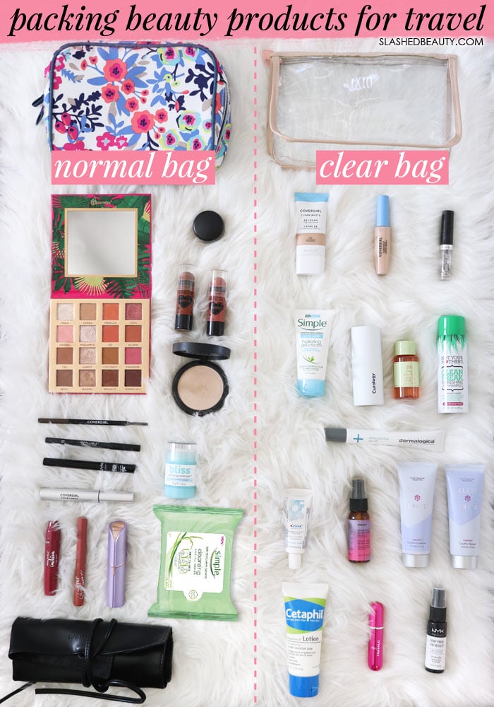 How to Pack Beauty Products for Travel | How to Pack Beauty Products in a Carry On | Slashed Beauty