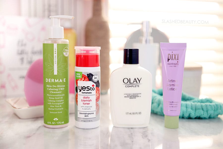 BASIC-skin-care-routine-beginners | Slashed Beauty A Basic Skin Care Routine for Beginners: Cleanser, Toner, SPF, Night Moisturizer | How to Create a Skin Care Routine for Beginners | Slashed Beauty