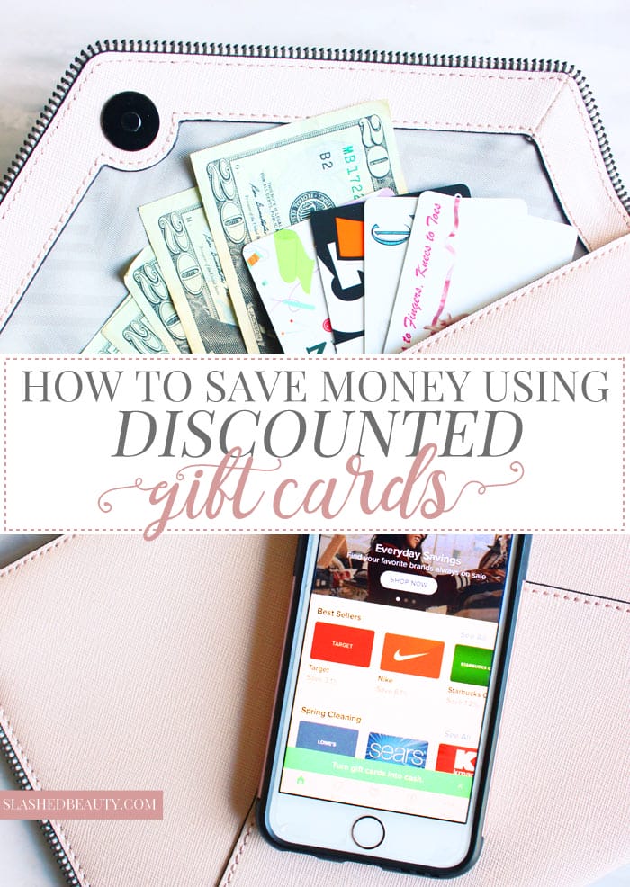 Find out how to use discounted gift cards to save money shopping, and the best app to do it with! | Slashed Beauty