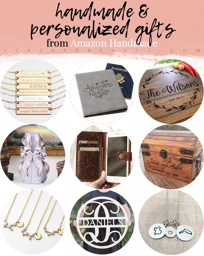 Shop for unique & handmade personalized gifts for the holidays at Amazon Handmade! Handmade Gift Guide | Slashed Beauty