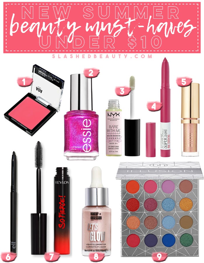 New Summer Beauty Must-Haves Under $10 | New Drugstore Makeup Summer 2019 | Slashed Beauty