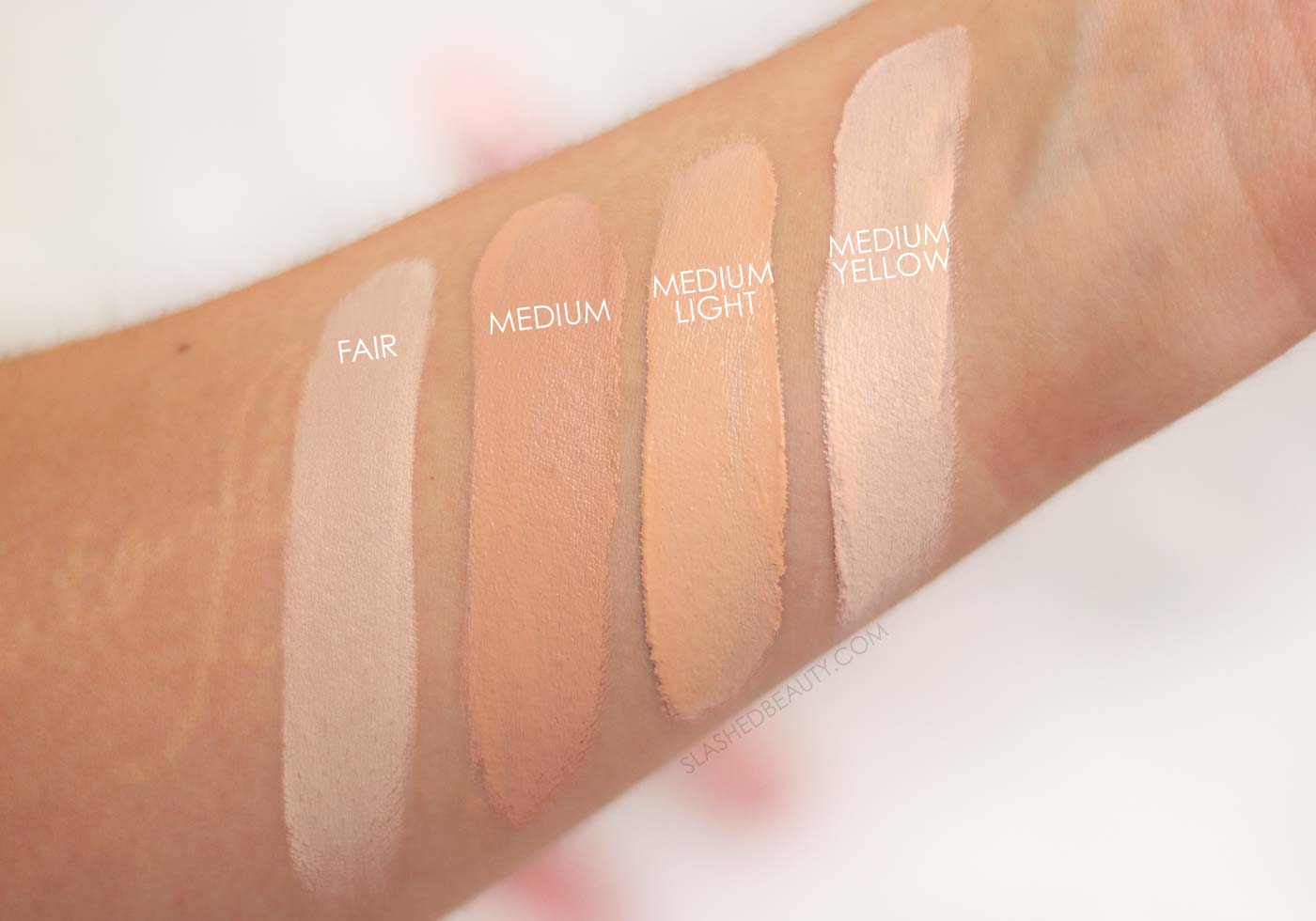 revolution-eye-bright-concealer-swatches-medium | Slashed Beauty REVIEW: Makeup Revolution Eye Bright Concealer Swatches in Fair, Medium, Medium Light, Medium Yellow | Slashed Beauty