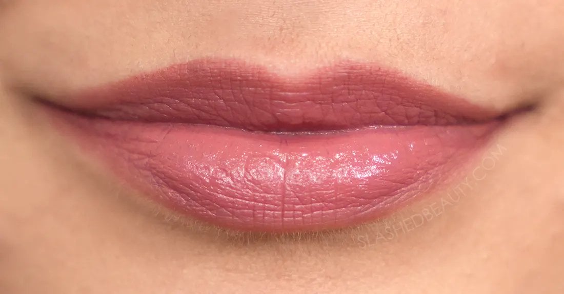 how-to-line-lips-bigger-7 | Slashed Beauty Close up of lips after applying lip liner and lipstick for a bigger appearance. | How to Make Your Lips Look Bigger with Makeup | Slashed Beauty