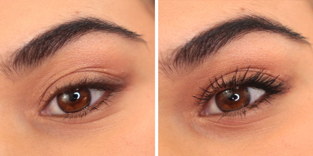 before-after-bye-panda-eyes | Slashed Beauty Before and after applying Essence Bye Bye Panda Eyes! Mascara | The 3 Best Affordable Tubing Mascaras Under | Slashed Beauty