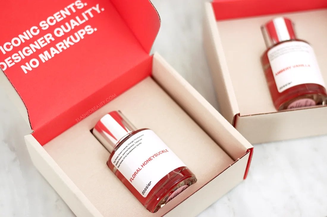 dossier-perfume-review | Slashed Beauty Dossier perfumes in their box | Dossier Perfume Review | Slashed Beauty