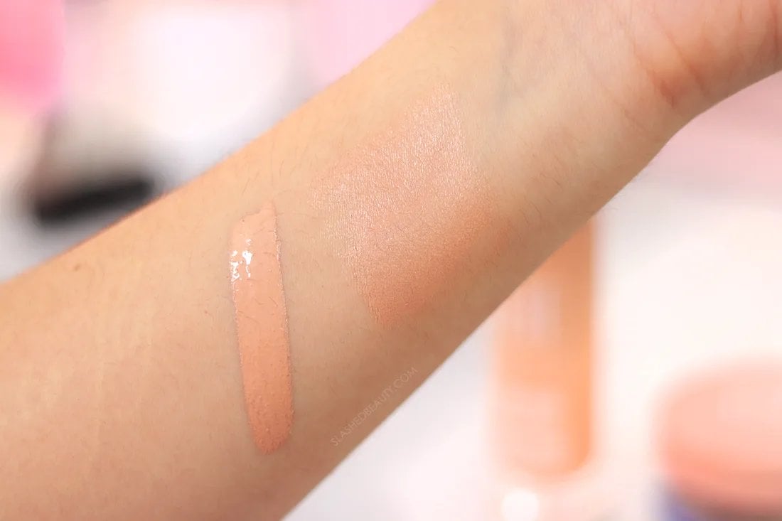 elf-halo-glow-light-medium-swatch | Slashed Beauty elf Halo Glow Liquid Filter Light/Medium Swatch | Review | Slashed Beauty