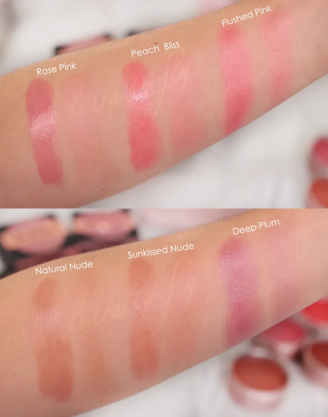 makeup-revolution-balm-glow-swatches | Slashed Beauty Makeup Revolution Balm Glow Swatches | Slashed Beauty