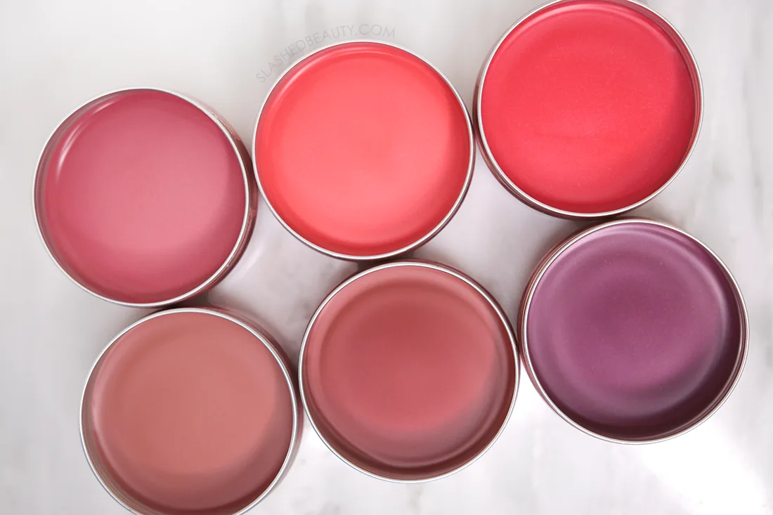 revolution-balm-glow-shades | Slashed Beauty Open tins of the Makeup Revolution Balm Glow | Makeup Revolution Balm Glow Review | Slashed Beauty | Slashed Beauty