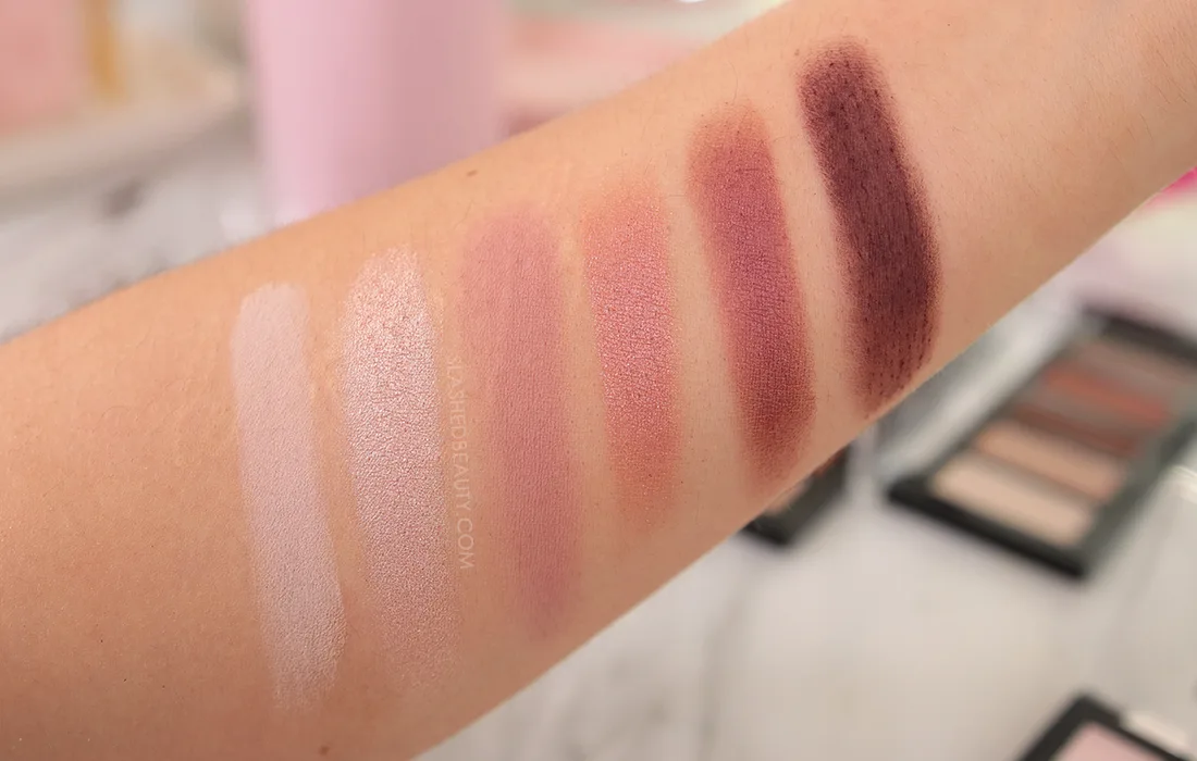 milani-gilded-mini-the-wine-down-swatches | Slashed Beauty Milani Gilded Mini Palette The Wine Down Swatches | Slashed Beauty