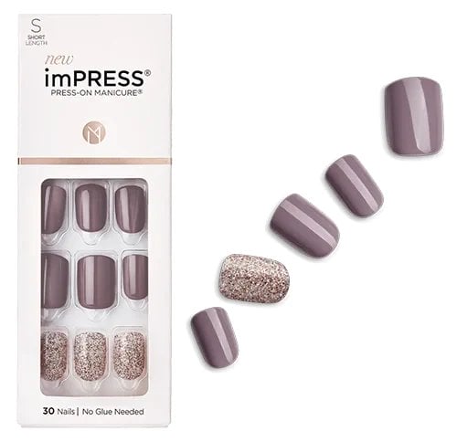 taylor-swift-folklore-inspired-nails | Slashed Beauty Kiss imPRESS Short Press On Manicure - Flawless | Taylor Swift Folklore Inspired Press On Nails | Slashed Beauty