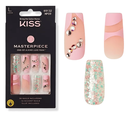 taylor-swift-lover-inspired-nails copy | Slashed Beauty Kiss Masterpiece Long Luxe Mani - Sweetest Pie | Taylor Swift Lover Inspired Press On Nails | Slashed Beauty