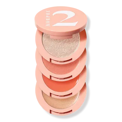 morphe-2-quad-fresh-peach | Slashed Beauty Morphe 2 Quad Goals Multi-Palette in Fresh Peach | Color of the Year: Peach Fuzz Makeup | Slashed Beauty