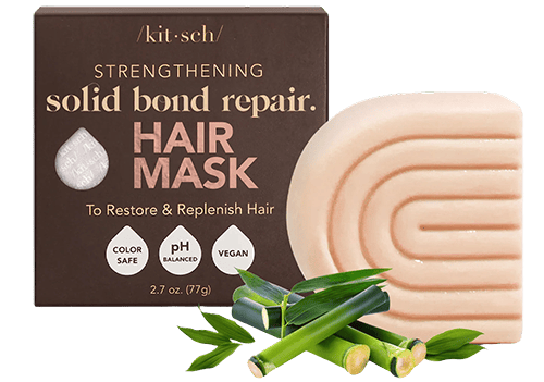 kitsch-solid-hair-mask | Slashed Beauty Kitsch Bond Repair Solid Hair Mask Bar | Kitsch Solid Shampoo & Conditioner Review for Wavy Hair | Slashed Beauty